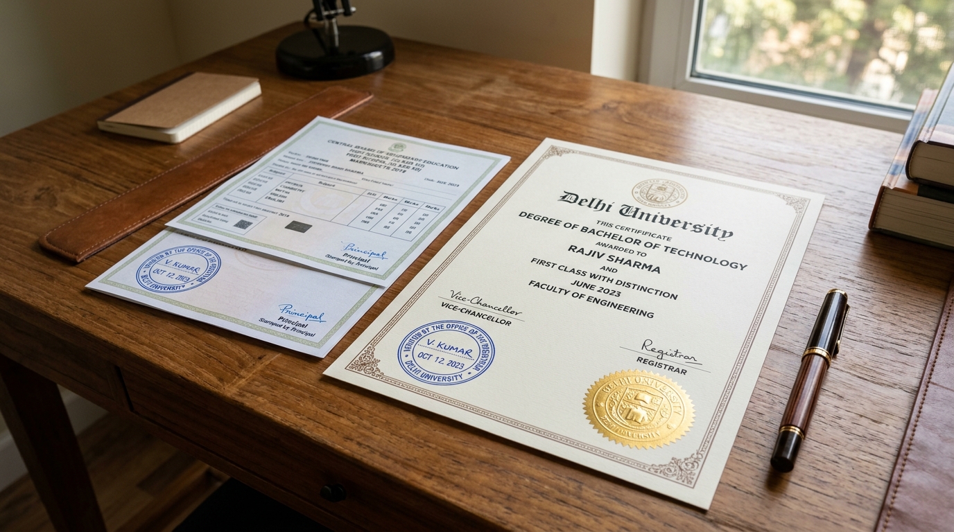 Education Documents & University Degree Name Correction